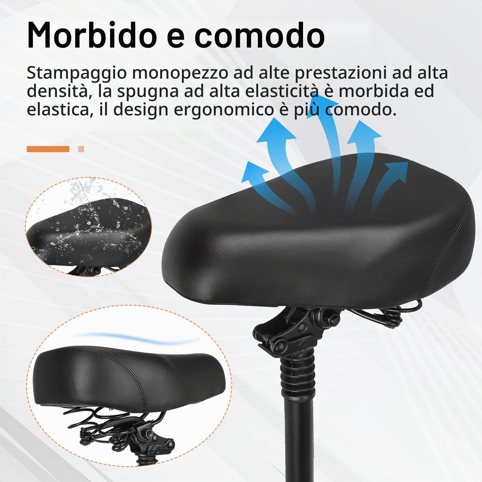 Sedile Per Monopattino Elettrico, Cuscino Ammortizzante Per KuKirin G2 Pro DB Scooter Elettrico Sedile Per Monopattino con design rimovibile Scooter Per Adulti Per Ciclismo a Lunga Distanza
