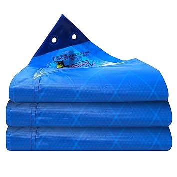 HARP All Weather 120 GSM (9 x 6 ft) Cross Laminated Tarpaulin, Tarp, Tirpal, Tadpatri, THARPAI Thadika Extra Strong, UV Resistant, 100% Waterproof Virgin Reinforced Eyelets on All (9 x 6 ft)