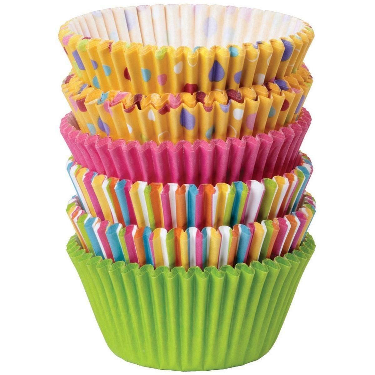 Fancy Color Muffin Paper Cups, 300 Pieces, Multicolor-image-31