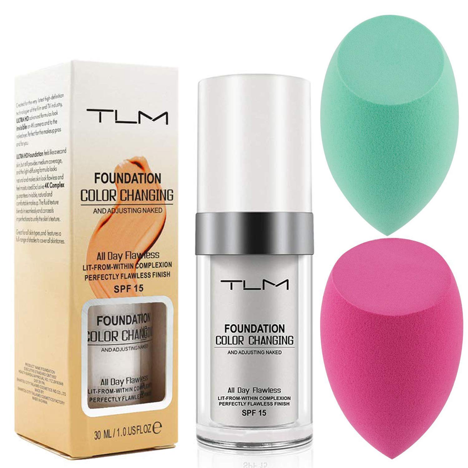 Amazon.com : Maikoa 30ml Color Changing Foundation Liquid Base