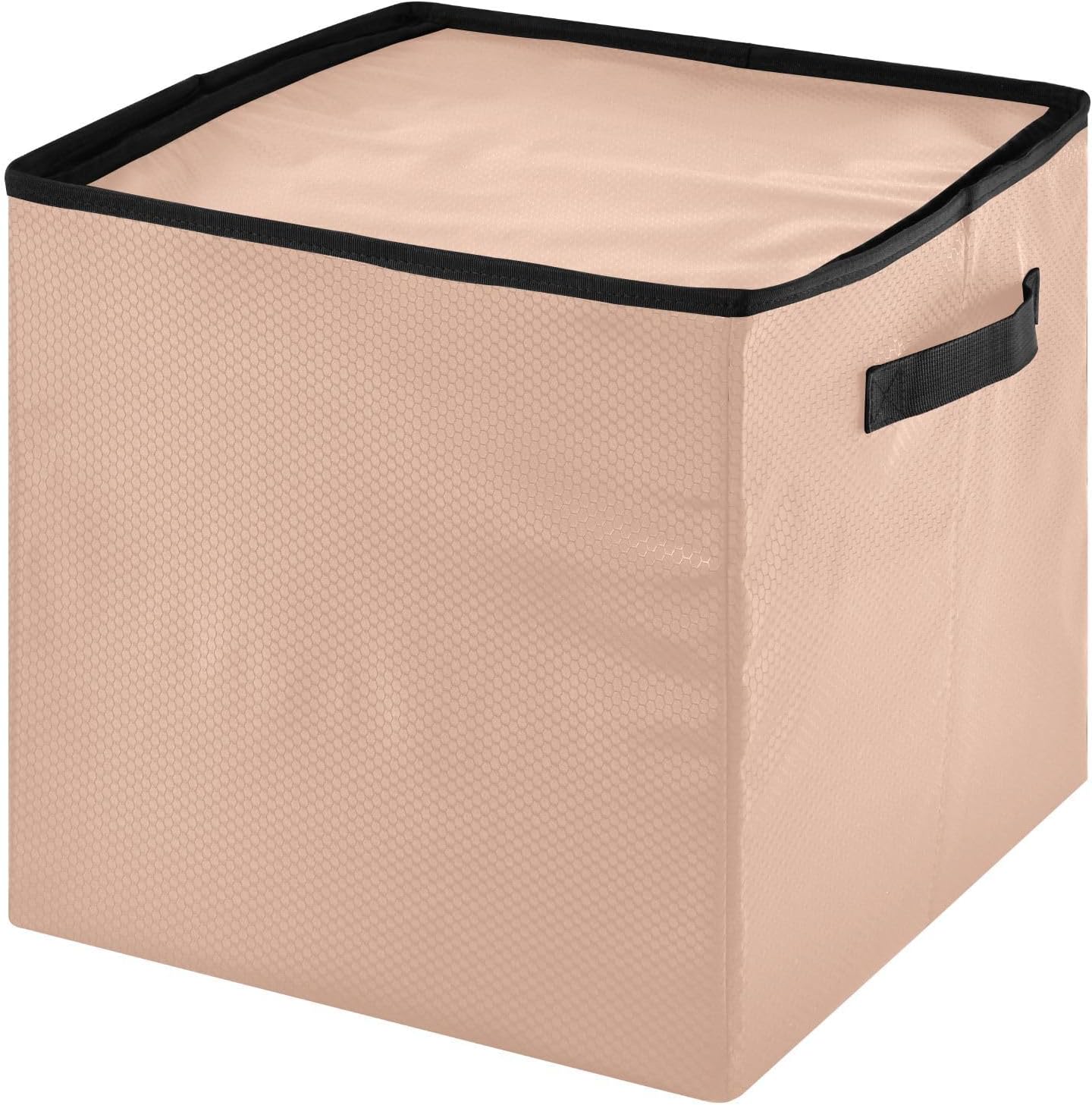 Dusty Rose Solid Color 13 Inch Christmas Ornament Storage Box with Lid - Holiday Decor Storage Containers, Stores 64 Ornaments, 3 Inch Cube Compartments