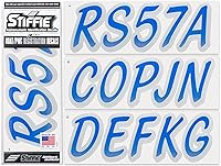 Vista 69 de Stiffie Whipline - Calcomanías de identificación alfanuméricas, adhesivos de números de registro para barcos y embarcaciones personales