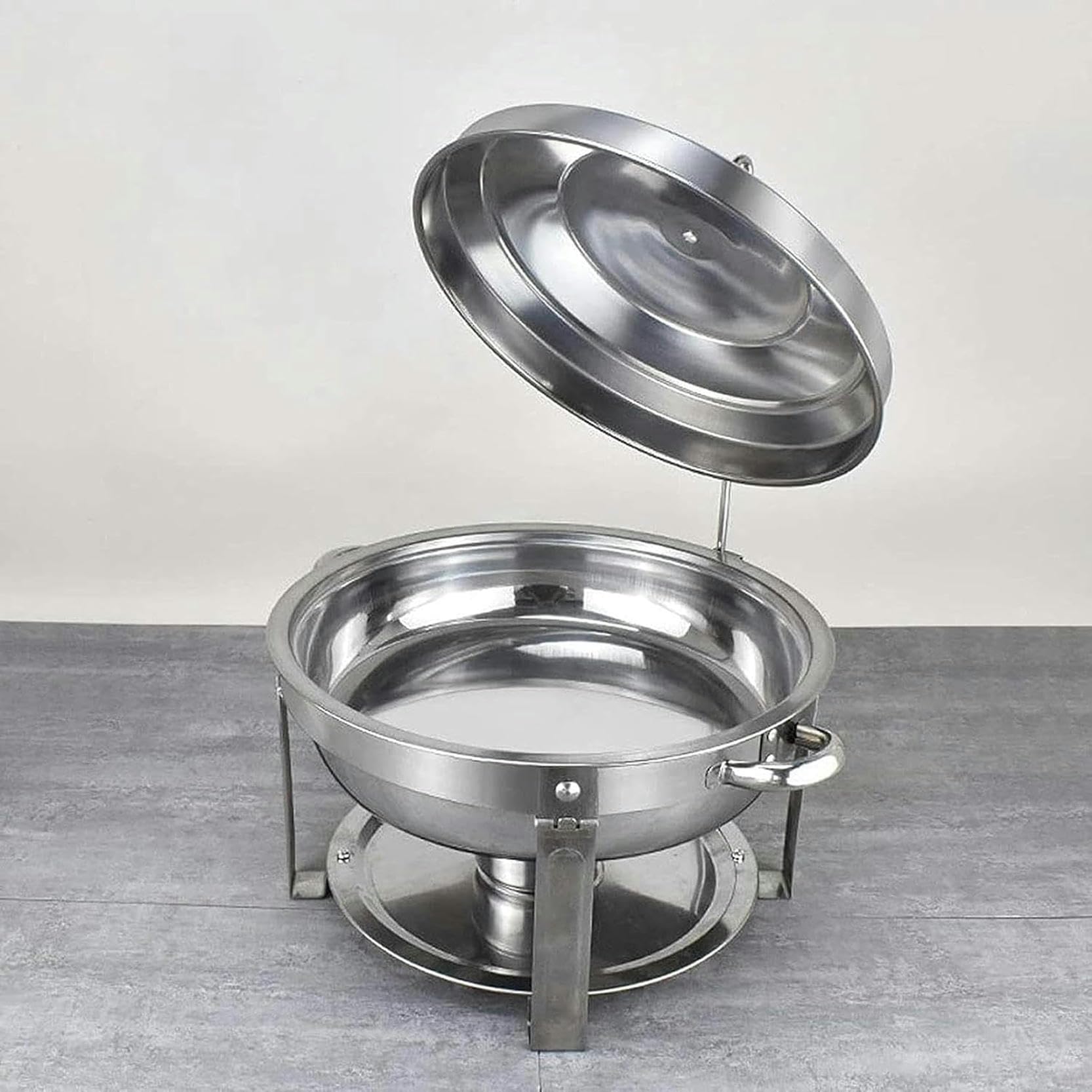 Chafing Dish in Acciaio Inox,Set di Chafing Dish Scaldavivande A Buffet,con Teglie per Alimenti E Porta-Combustibile,Set Professionale Scaldavivande per Catering,Buff