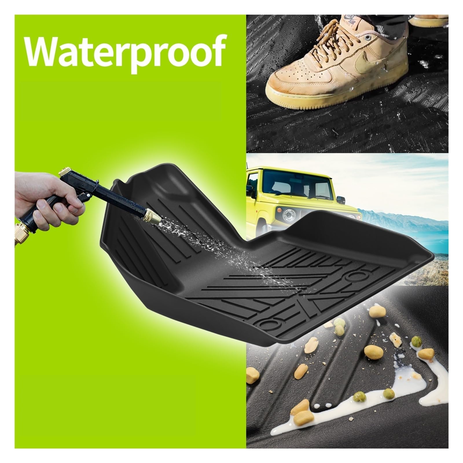 TECER Car Floor Mats Trunk Pad Compatible with Changan UNI-T All-Weather Waterproof Accessories TPE Left Hand Driving LHD — view 3