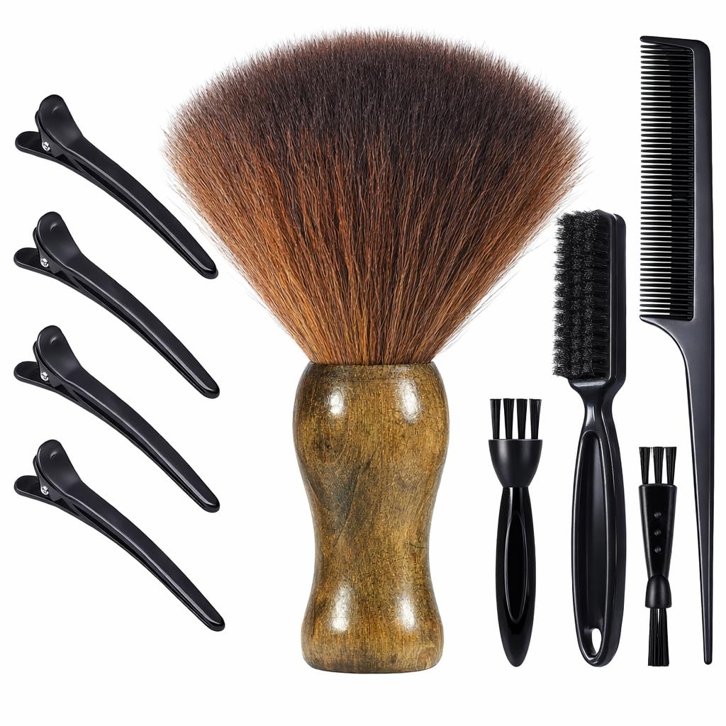 9Pcs Barber Neck Duster Brush Set for Hair Cutting All Hair Type