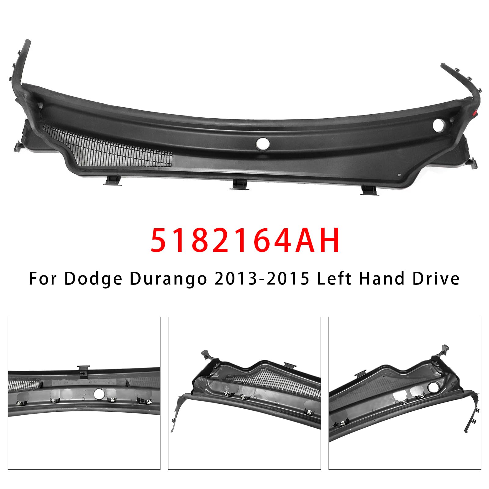 MAD HORNETS Windshield Wiper Cowl Top Panel Vent 5182164AH Passend für Dodge Durango 2013-2015