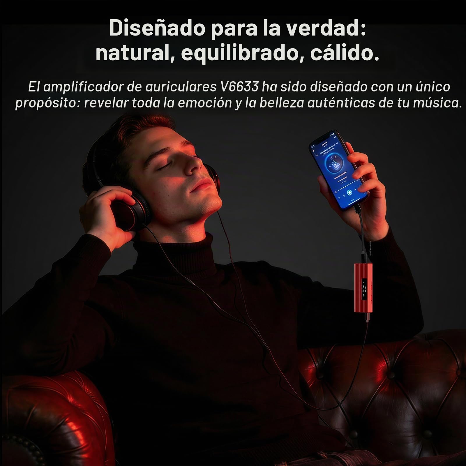 joliker Amplificador Auriculares DAC USB-C portátil Hi-Fi ES9028Q2M, DSD256/PCM 384kHz 32bits, Salidas 3,5mm + balanceada 4,4mm, Compatible iPhone 15/16, Android, PC, Mac
