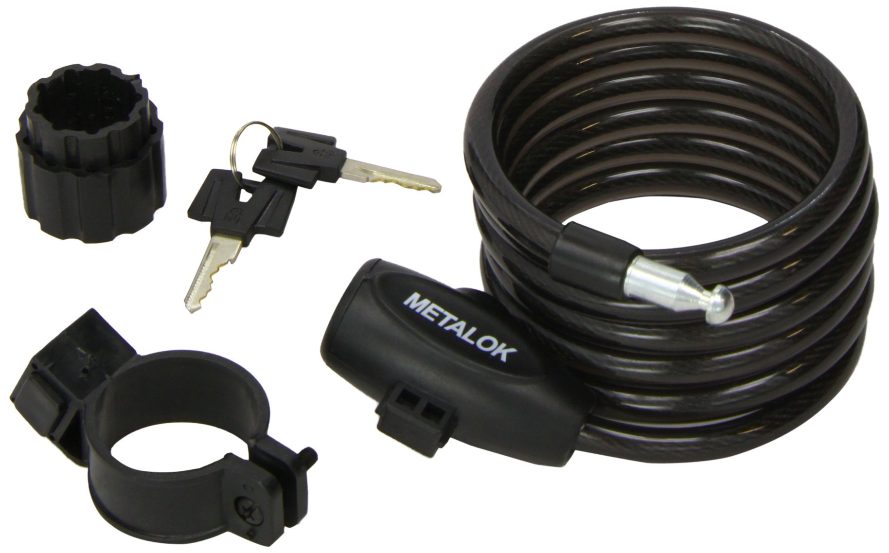 Metalok Superflex 1008 Coil Cable Lock Black 180 X 10 Desertcart