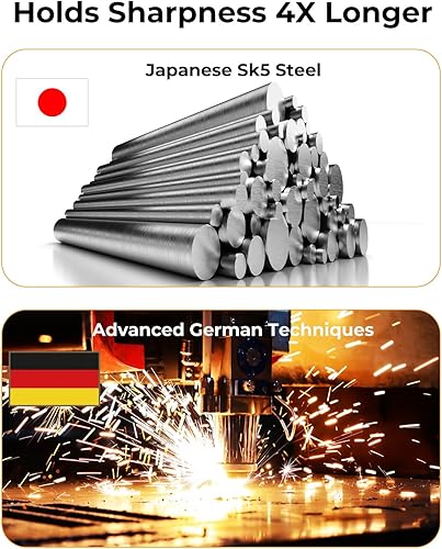 Miniatura 5 de SOLOTODO SK5 - Tijeras de podar de 8.5 pulgadas para jardinería, 4 tijeras de jardín más afiladas, tijeras de podar profesionales para regalos de