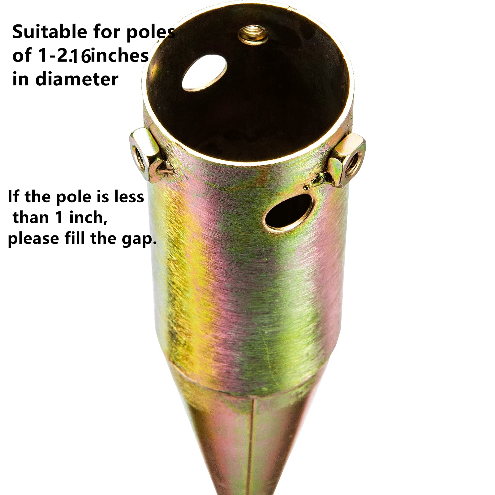 LamYHeng 22inch Long Soild Metal Rod Holder Beach Garden Parasol