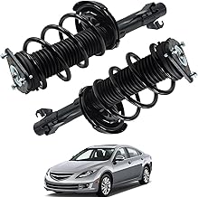 Front Struts Complete Shock Absorber Compatible with 2006-2009 2010 Mz 5 2004-2012 2013 Mz 3 OE# 172263, 172264, Front Shocks Coil Spring Assembly 4-Door L+R (Set of 2)