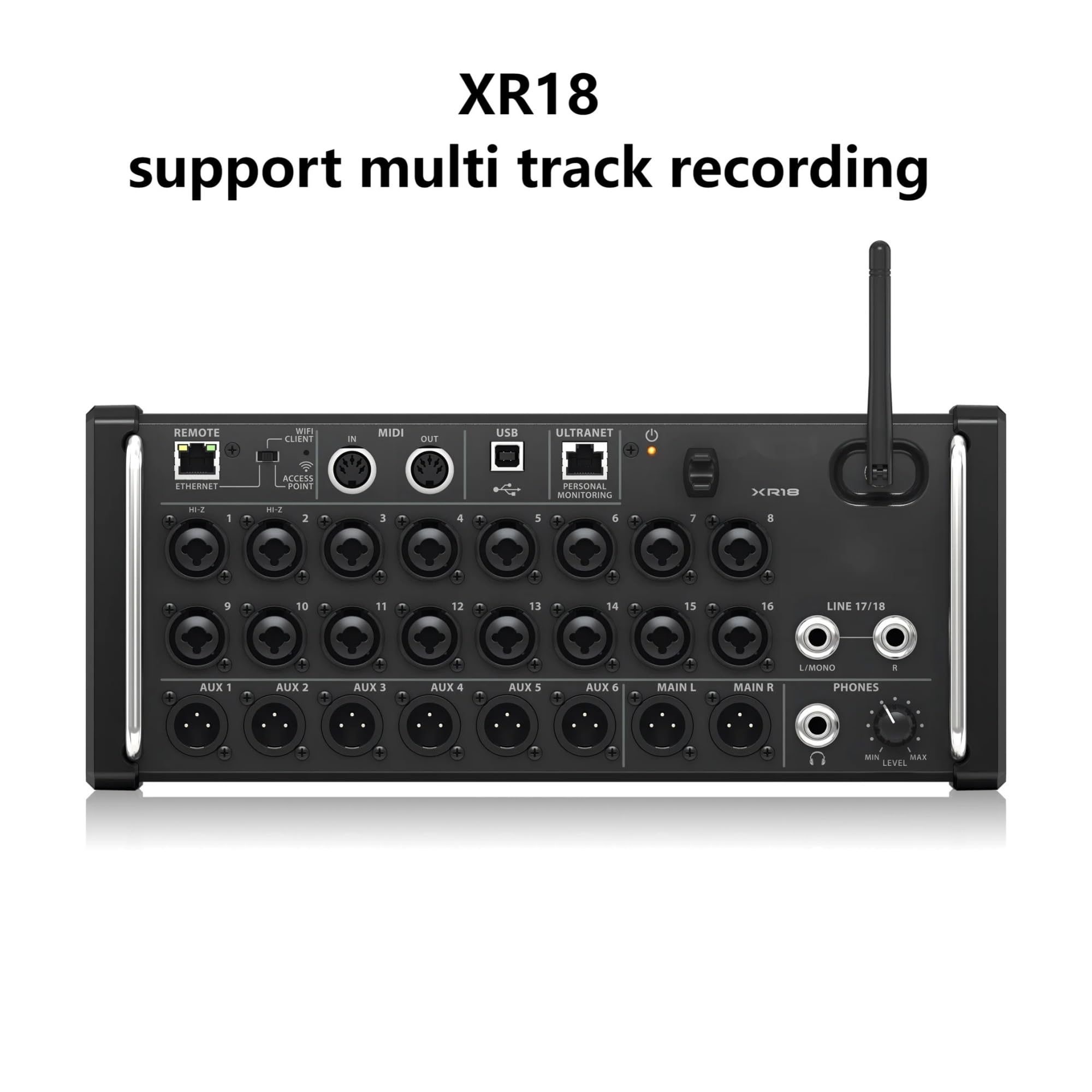 Mezclador de audio, Consola de grabación de estudio mezcladora digital AIR XR18 Consola mezcladora digital de 12/18 canales DSP Wifi Mesa digital