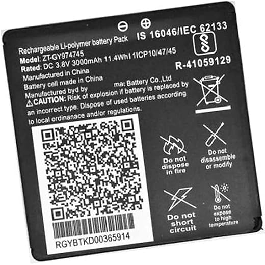 ZT-GY974745 Battery Compatible for JioFi 3000mAh