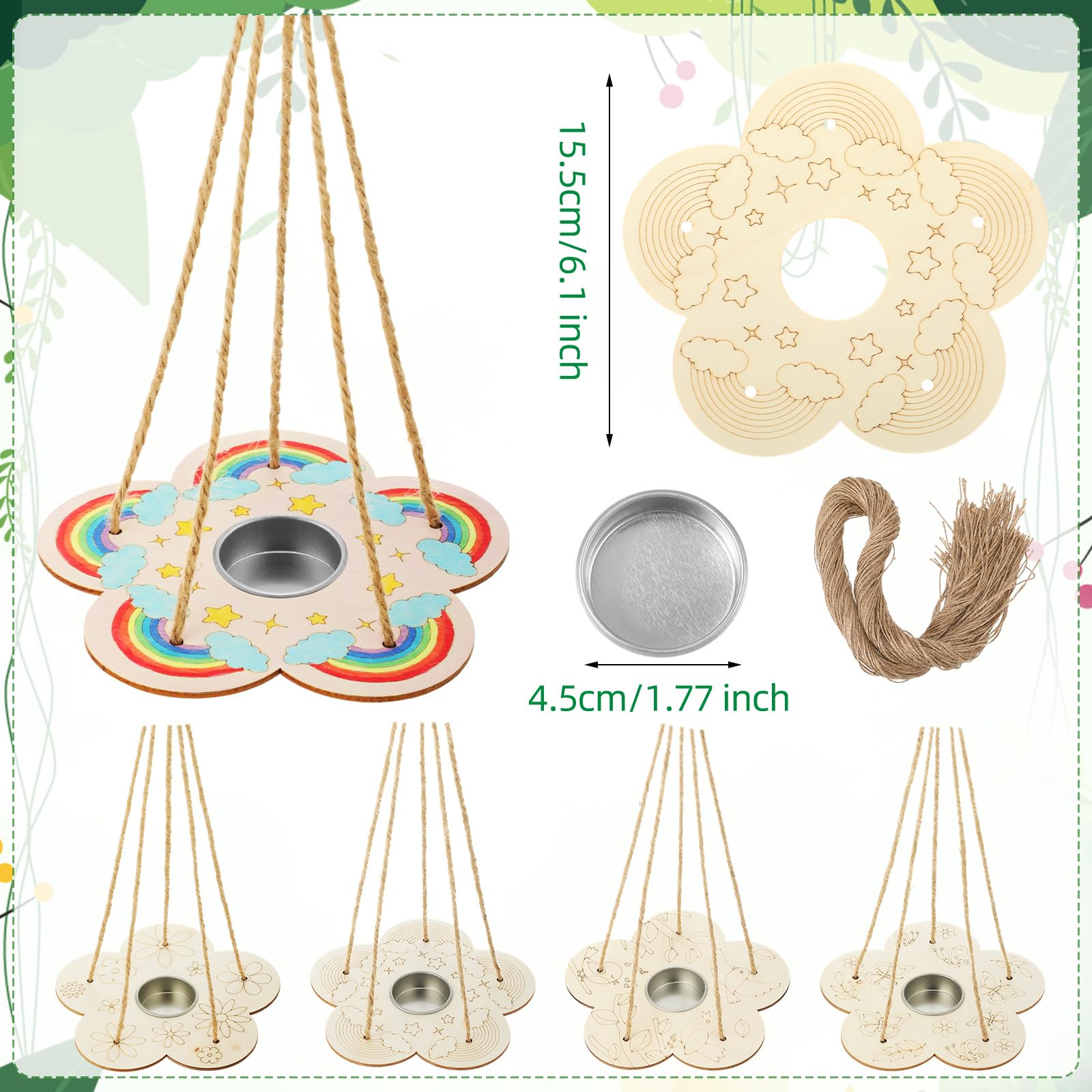 DoubleFill Kit di mangiatoia per uccelli per bambini dai 3 agli 8 anni, mangiatoia per uccelli in legno fai da te per costruire arti e mestieri per bambini fai da te i tuoi ornamenti in legno non