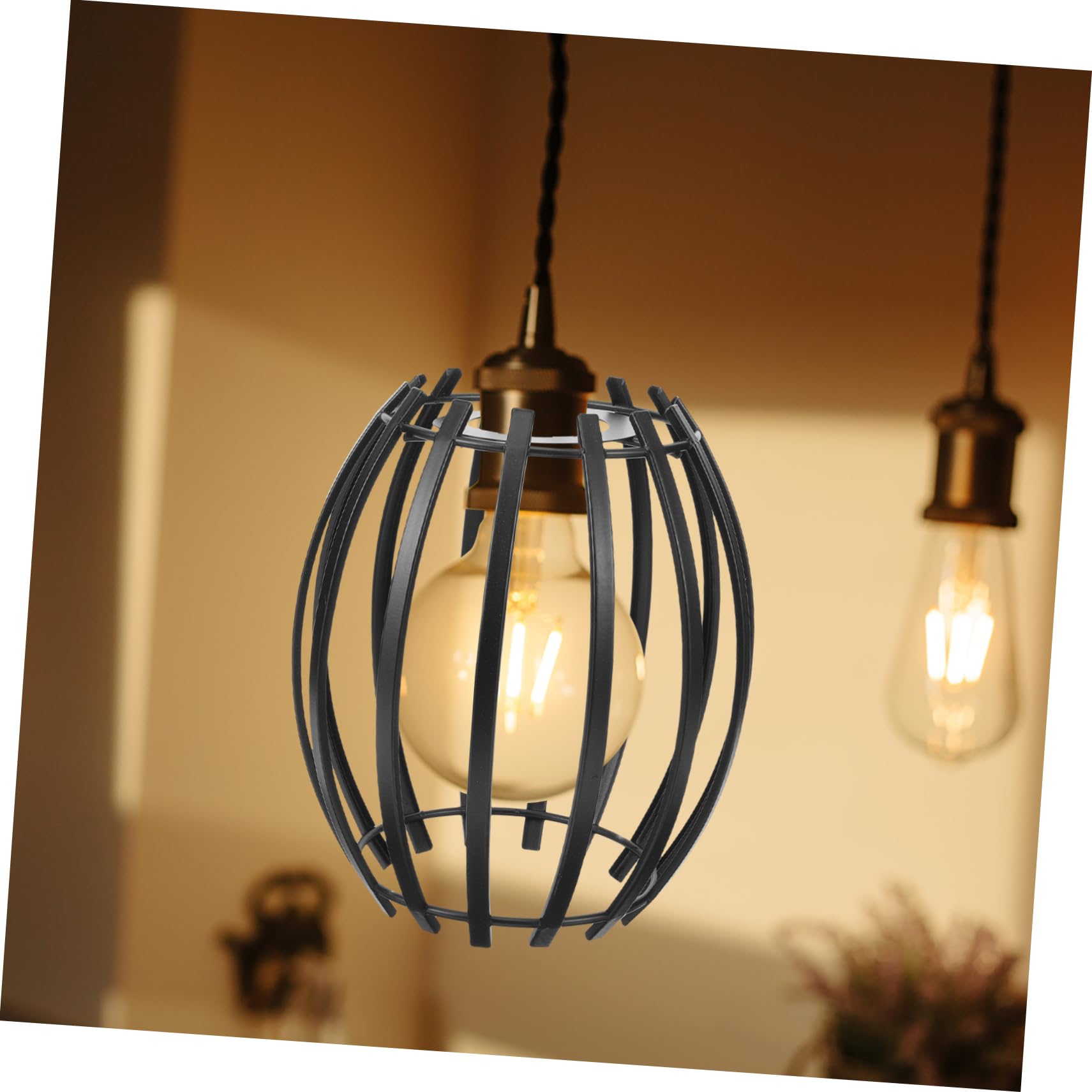 Amazon.co.jp: DECHOUS ペンダントライトシェード 鉄製電球ケージ