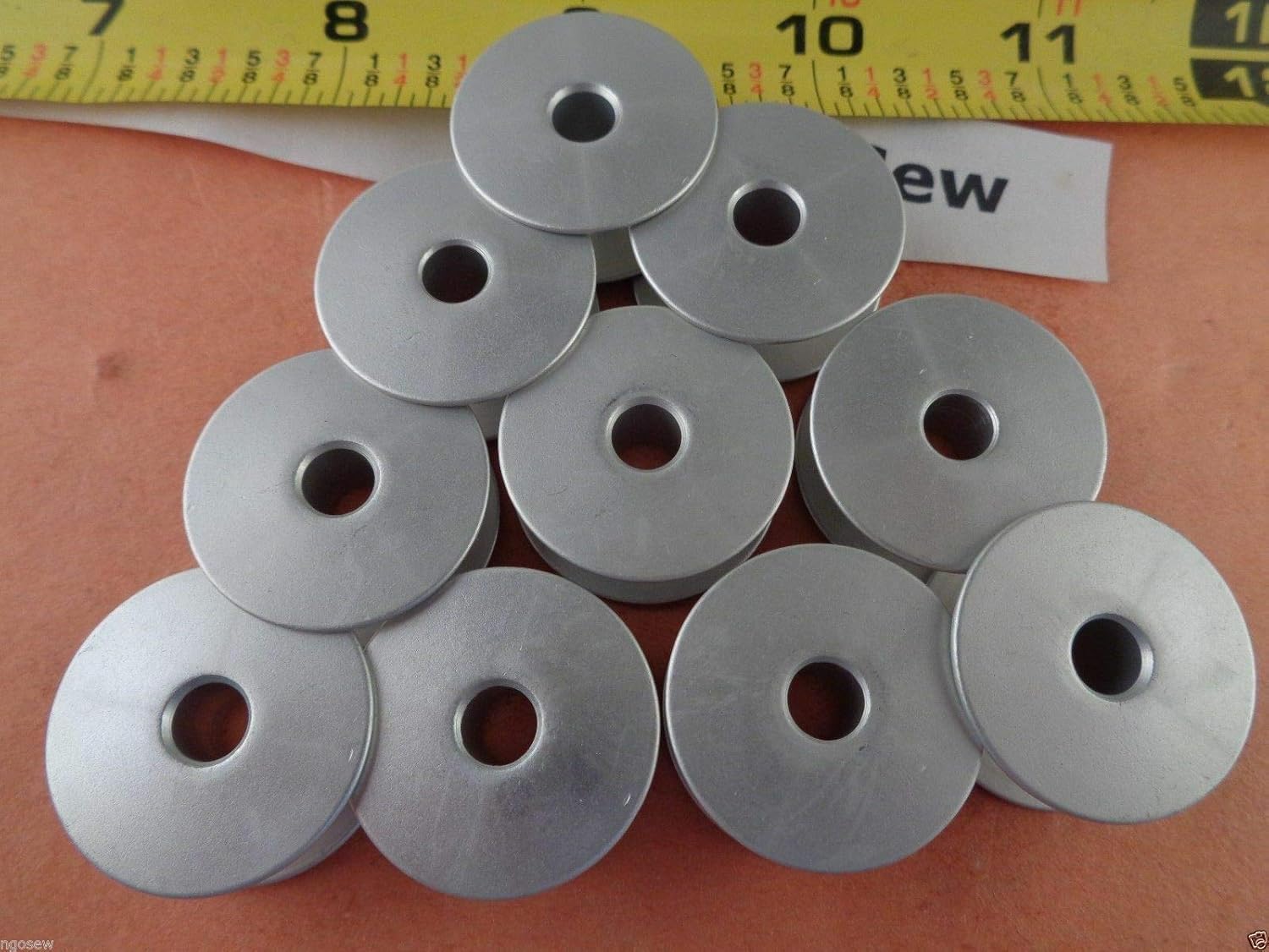 NGOSEW 50 Aluminum Bobbins for Dream Quilter DQLT15 Longarm Quilting