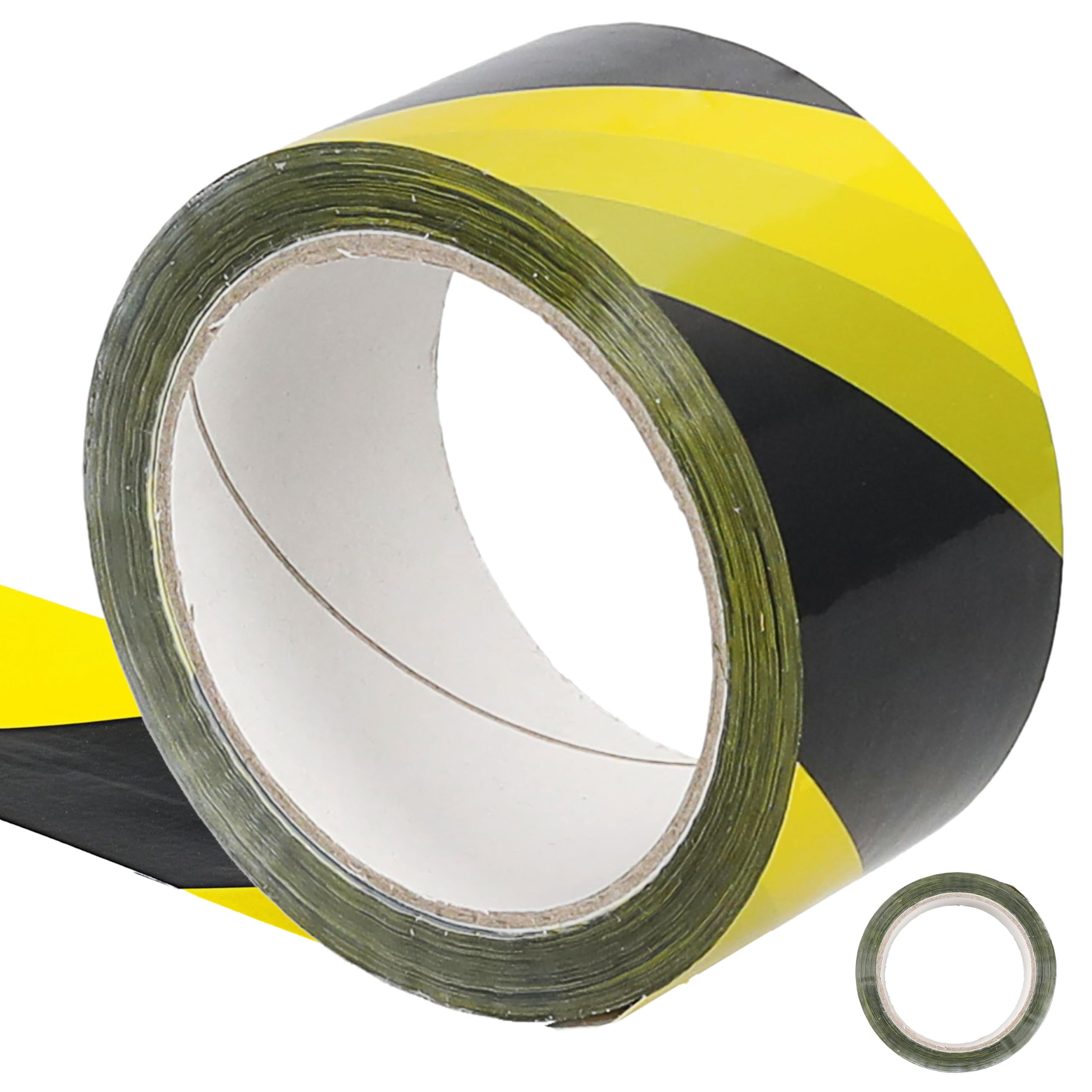 Cepewa Warnklebeband 55mm x 66m 36er Set | Gelb-Schwarz | Starkes Markierungsband für Boden, Lager, Baustelle | Gefahrband & Absperrband mit hoher Sichtbarkeit (36)
