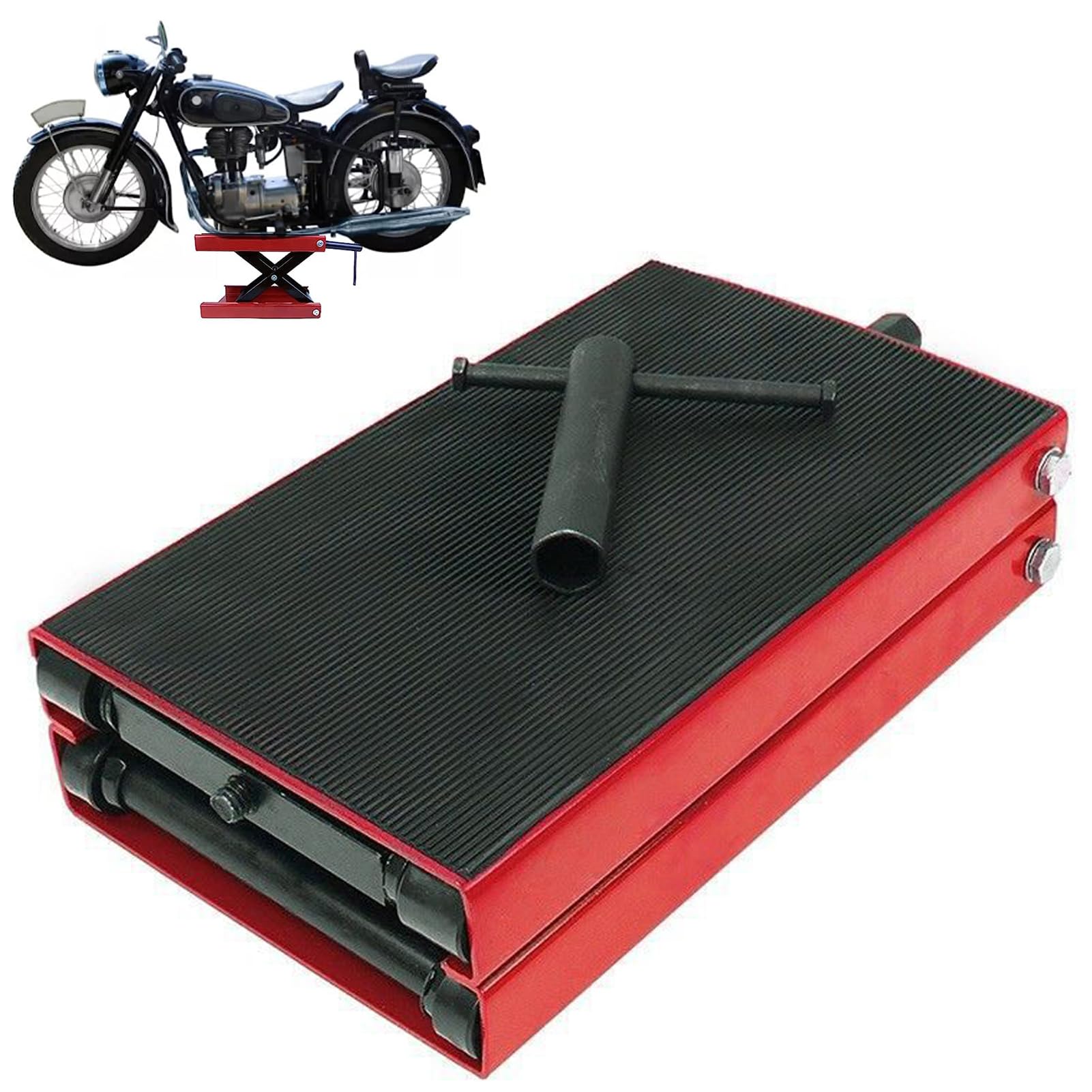 Gato elevador de tijera para motocicleta: pon a punto tu moto en el garaje de casa