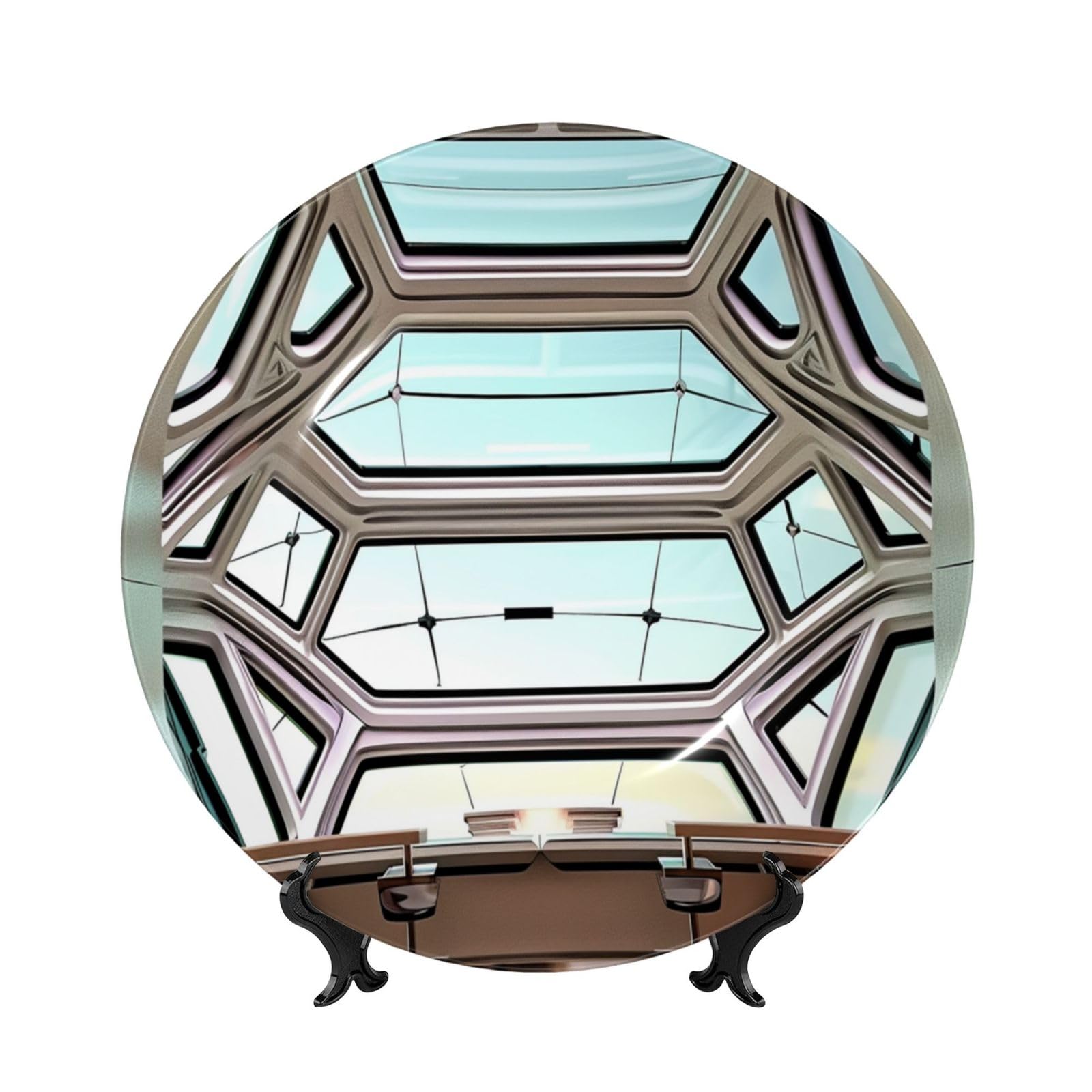 Nave espacial alienígena de porcelana de hueso fina HCVXBSA con estética vintage de lujo