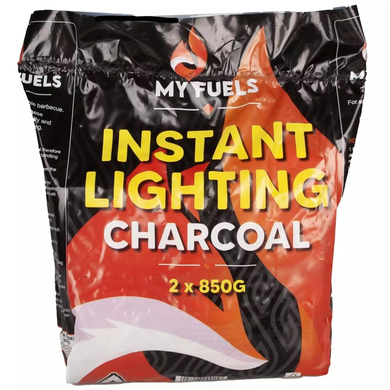 Instant Light Charcoal 2 x 1Kg Bag