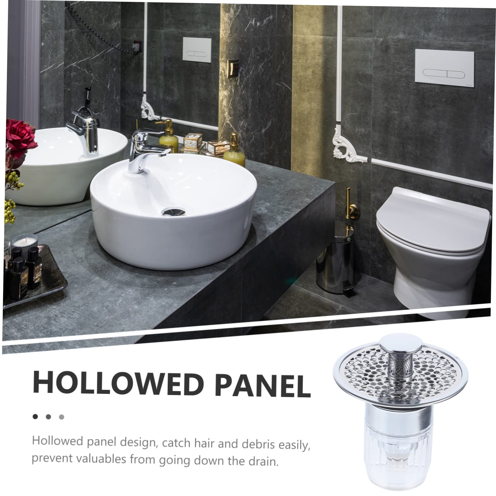 DOITOOL 3 Stücke Badewanne Drain Stopper Selbst-schließen Drain Core Magnetische Universal Waschbecken Stopper Abtropffläche