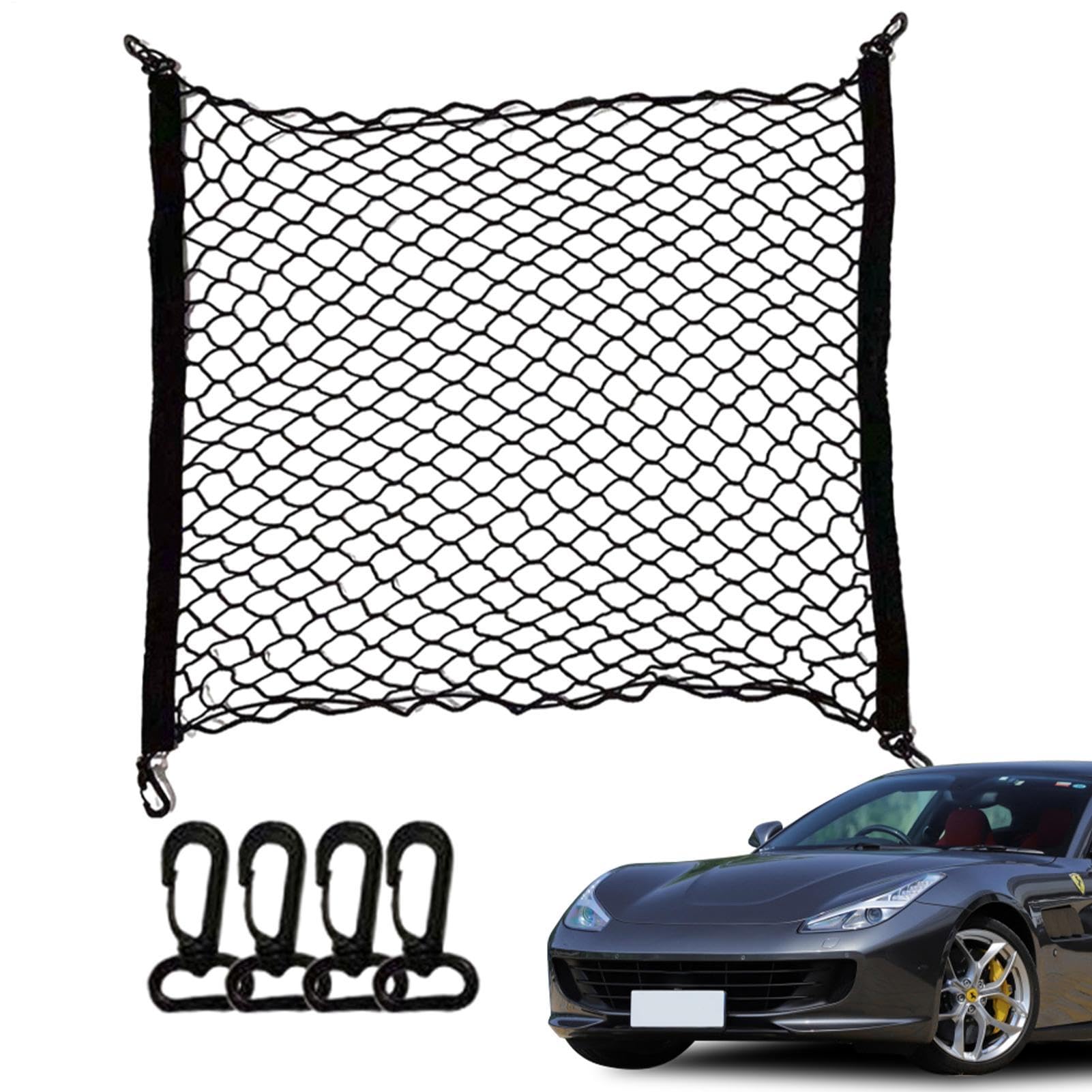 Kofferraum-Netz-Gepäcknetz | Universale vertikale Autositz-Rücksitz-Halterung mit Haken, Automobil-Frachtnetze für Lebensmittel, kleine Gegenstände, sparen Sie Platz im Auto