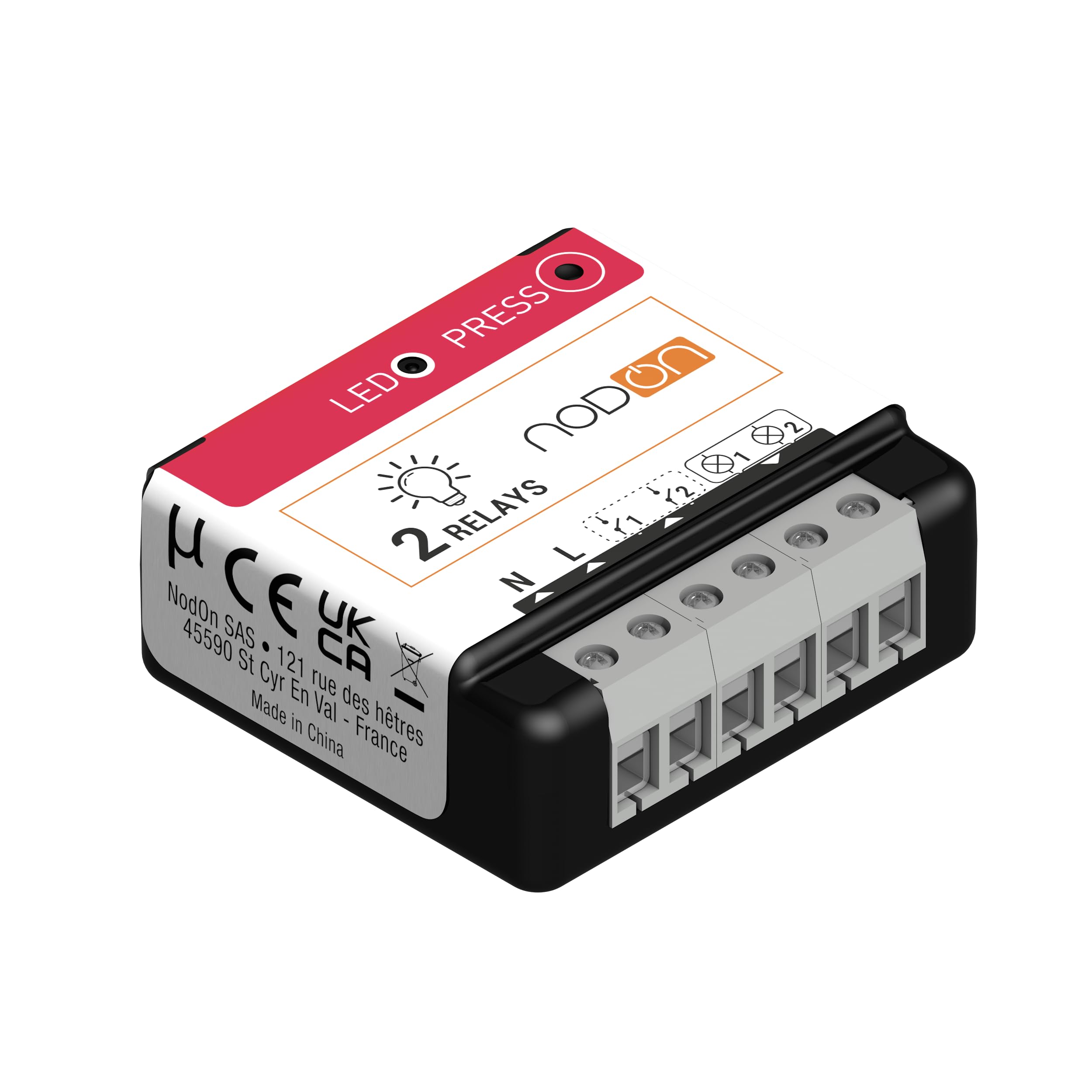 NodOn SIN-4-2-20 Zigbee Lighting Module - 100% Interoperable Zigbee - Compatible with Alexa, Jeedom, Philips Hue, SmartThings, Overkiz, Z2M, Home Assistant, Ubisys