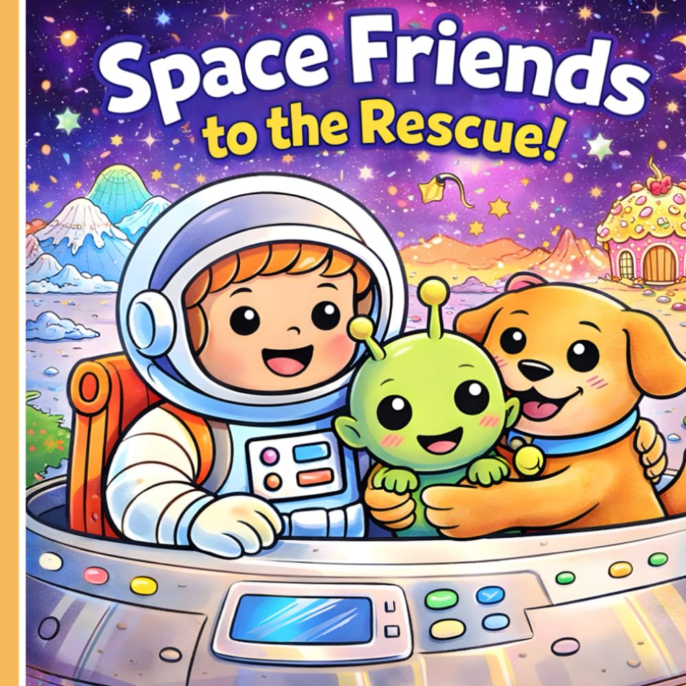 Space friends to the rescue: A Story You Can Color – A Space Rescue Adventure