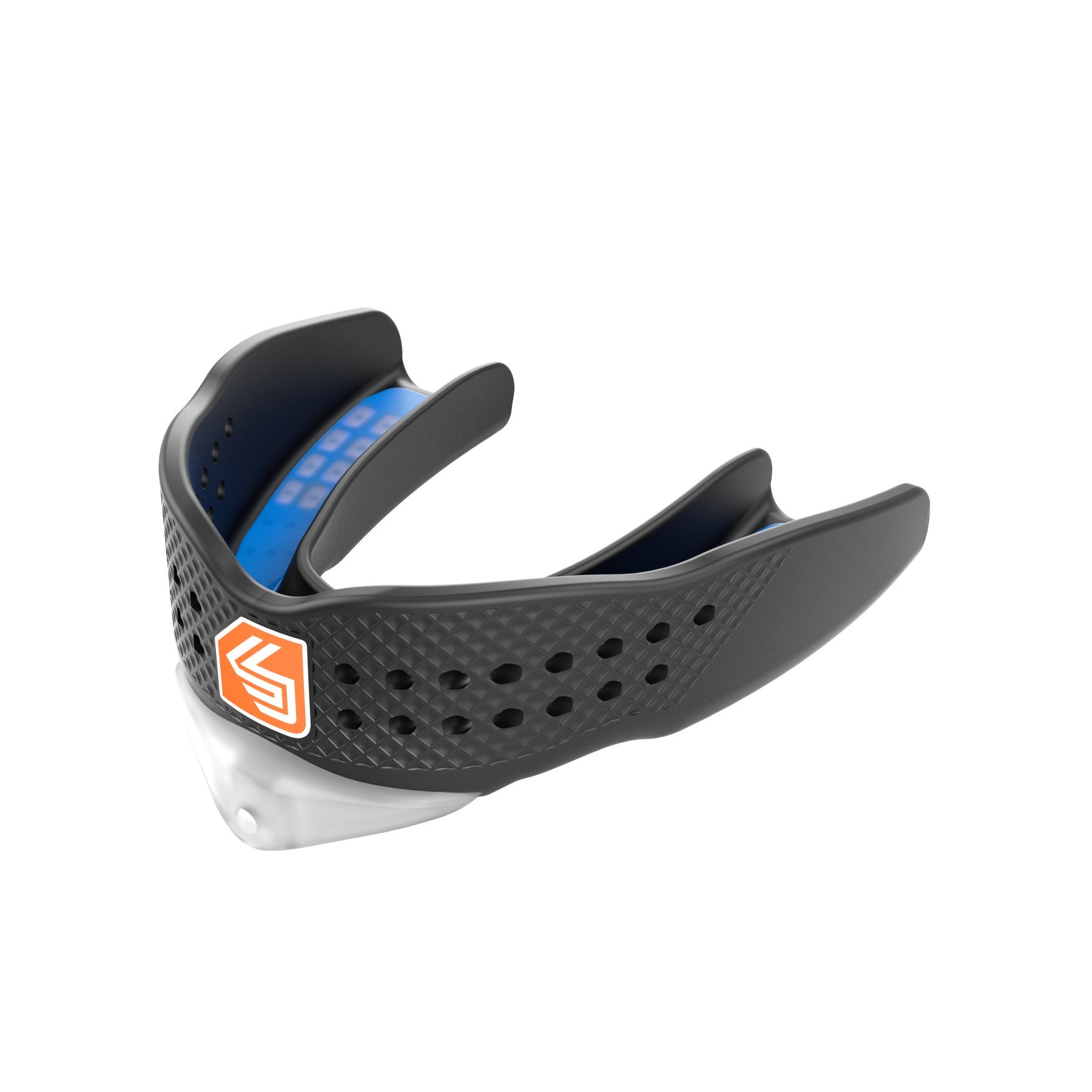 Shock Doctor Mouthguard Superfit – Easy-Fit Strap/Strapless mouthguard – Low Profile Fit Perfect for Basketball, Hockey, Lacrosse, All Sport