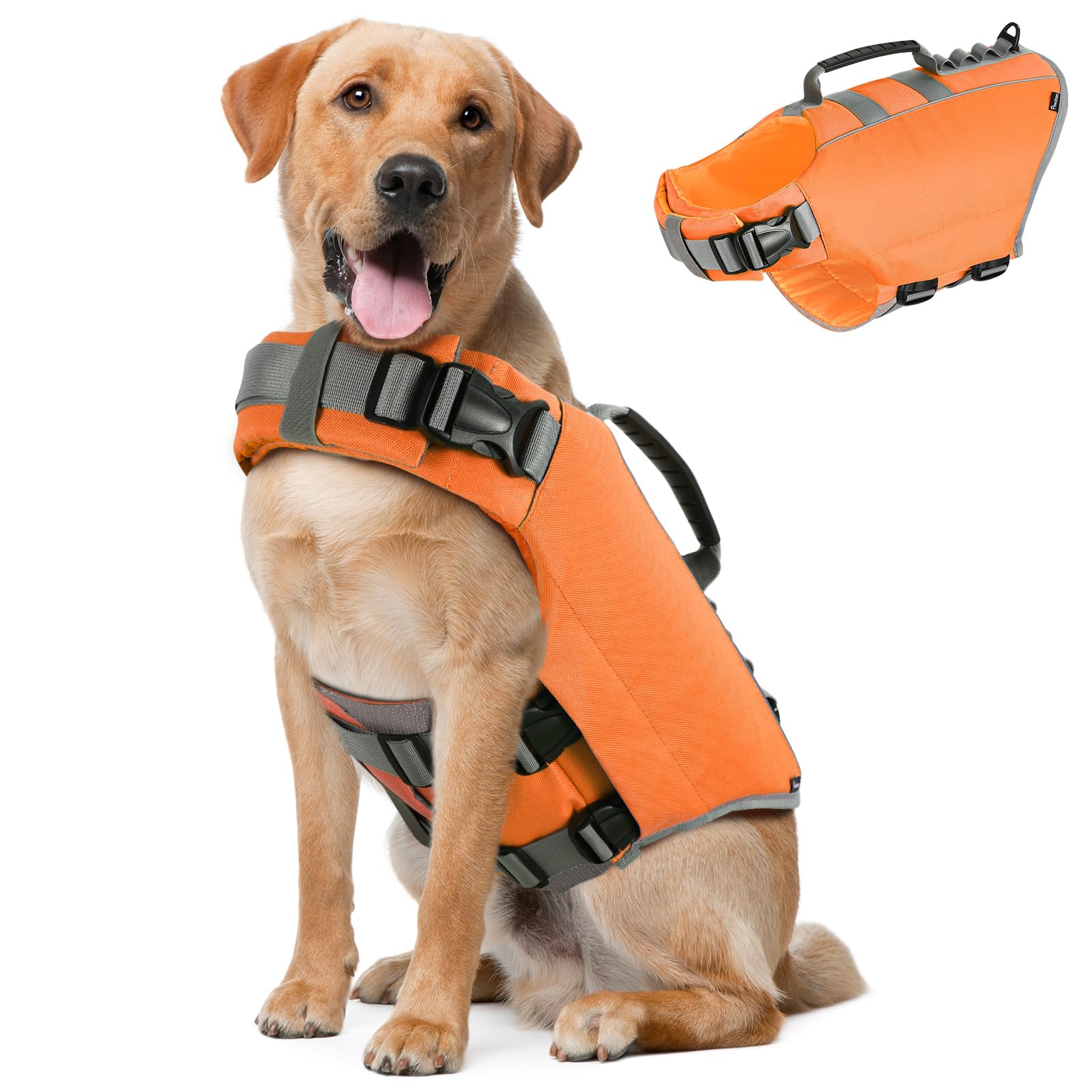 Veste flottaison chien Pawaboo réglable tissu oxford réfléchissant