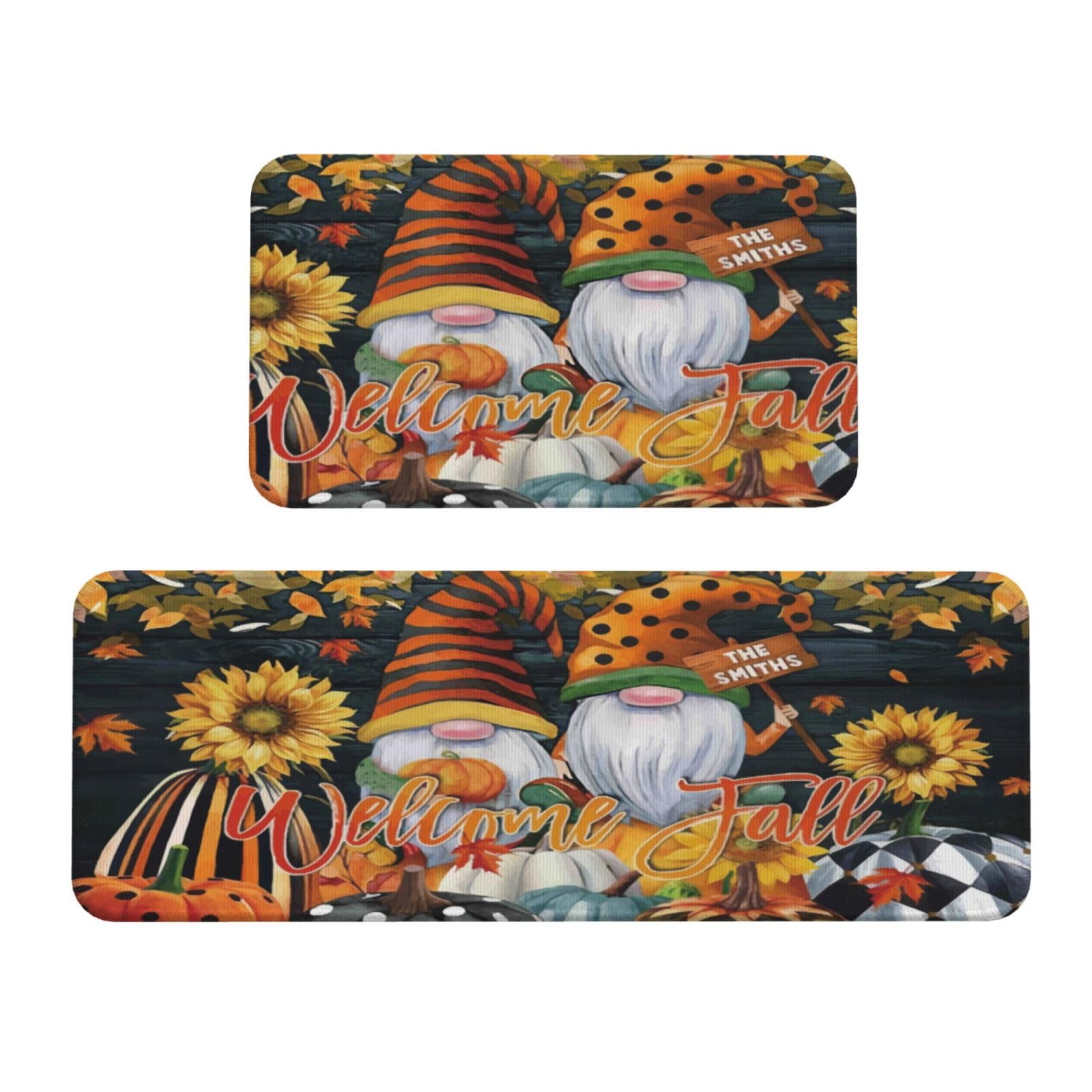 Welcom Küchenmatte für Boden, Bauernhaus, Küchenteppich, rutschfest, für Waschbecken, Wäsche, Büro, Zuhause, Schreibtisch, 43,2 x 129,2 cm + 43,2 x 73,2 cm, 2 Stück