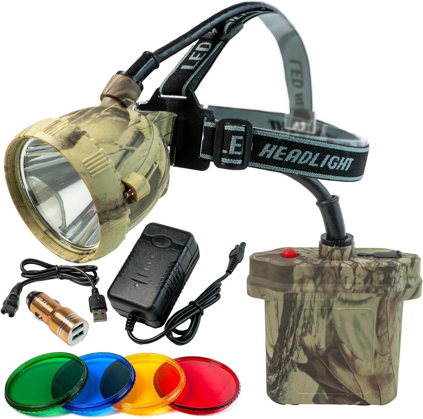 YoTmake Coon Hunting Lights,Camo LED Hunting Headlamp with