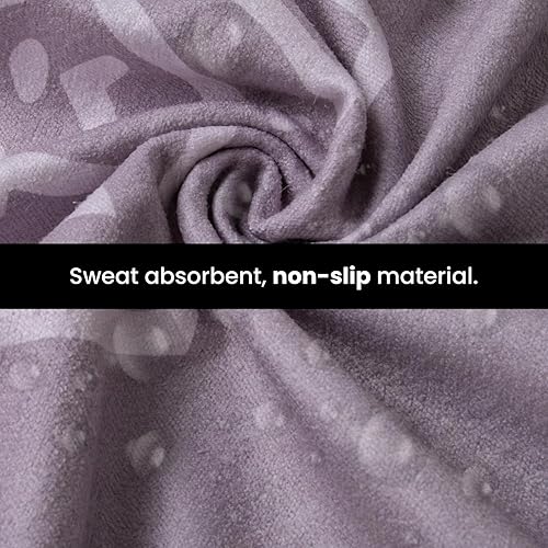 Miniatura 8 de Toalla de yoga con agarre de yoga, toalla antideslizante para esterilla de yoga caliente con bolsillos en las esquinas, agarre antideslizante y
