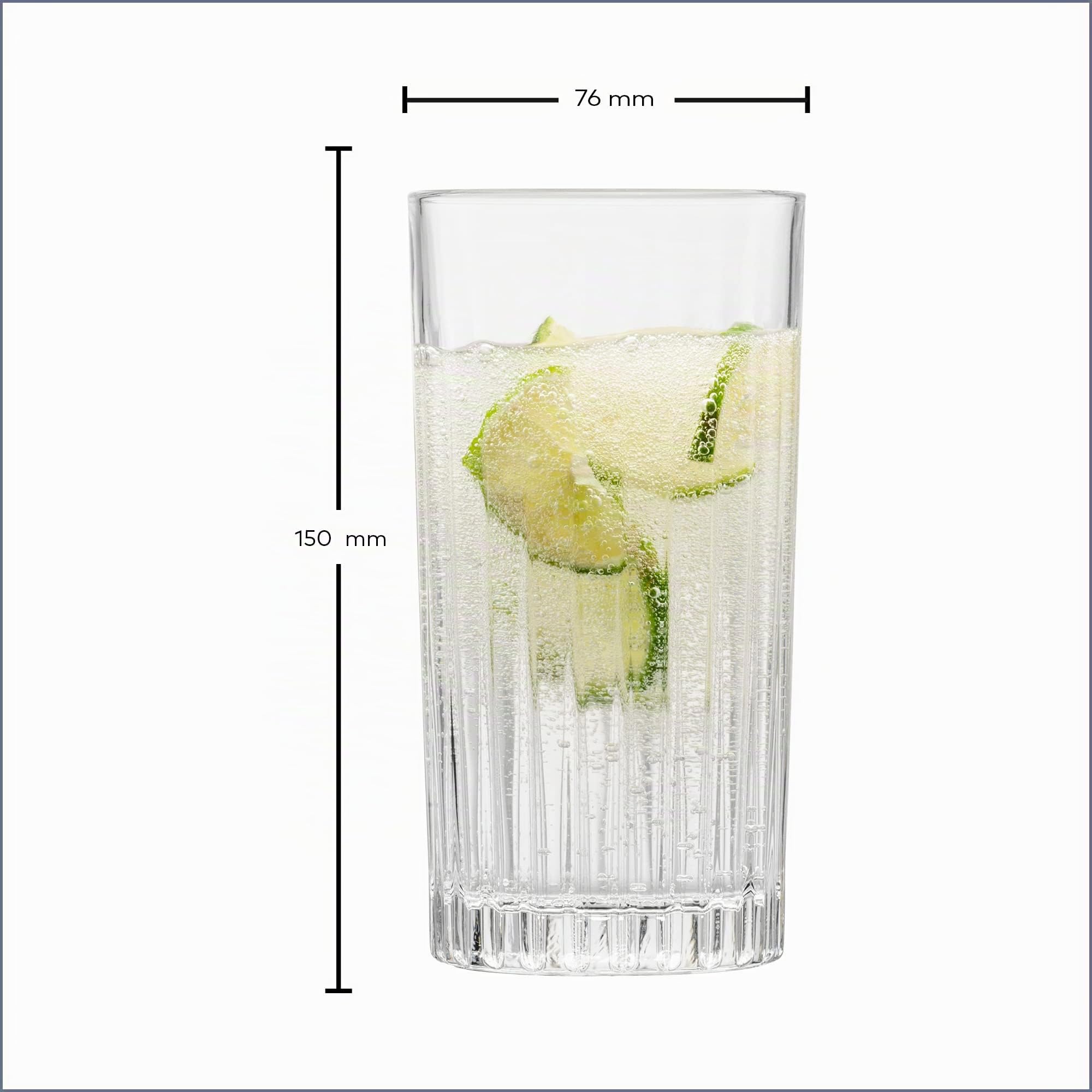SCHOTT ZWIESEL Juego de vasos Stage (set de 8), 4 vasos largos rectos y 4 vasos de whisky con relieve, vasos de cristal aptos para lavavajillas (nº art. 121882)