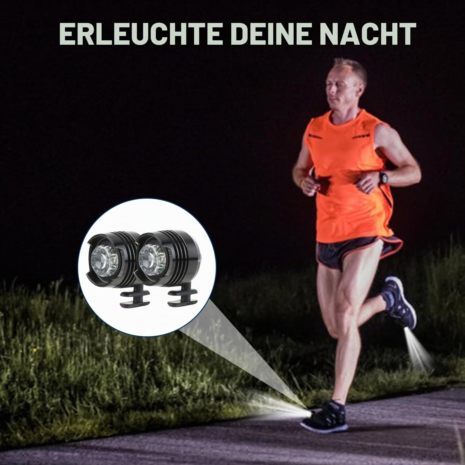 Scheinwerfer für Crocs, 2PCS lichter für Croc headlights Clogs Scheinwerfer IPX5 Wasserdichte Schuh Dekoration Scheinwerfer Croc mit 3 Lichtmodi für Nachtlaufen Joggen Camping Lesen Laufen