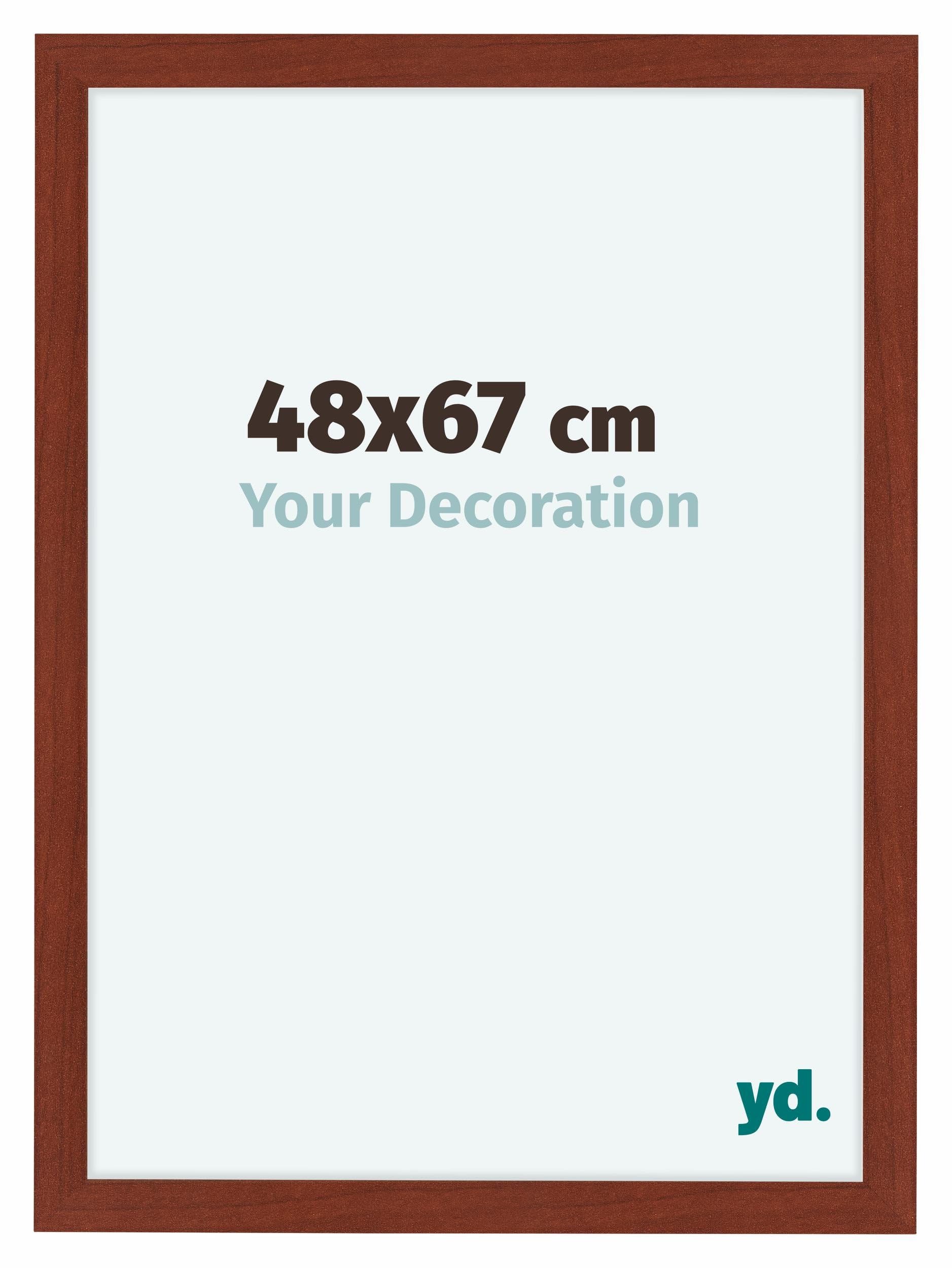 Your Decoration - Picture Frame 48x67 cm - Cherry - Decorative Wall Frame in MDF with Antireflection - Frame 48x67 - Como