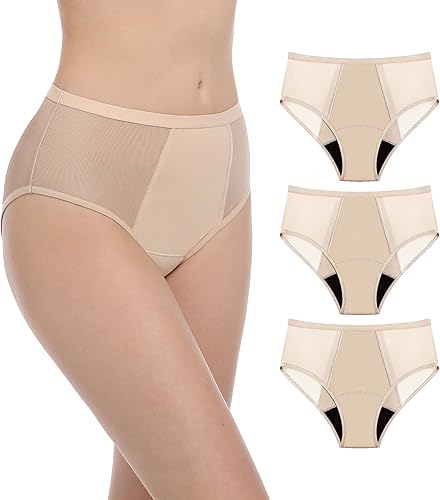 Miniatura 10 de AIRCUTE Ropa interior lavable para mujer, para incontinencia orina, a prueba de fugas, para fugas de vejiga posparto, con absorción de 1.7 fl oz,