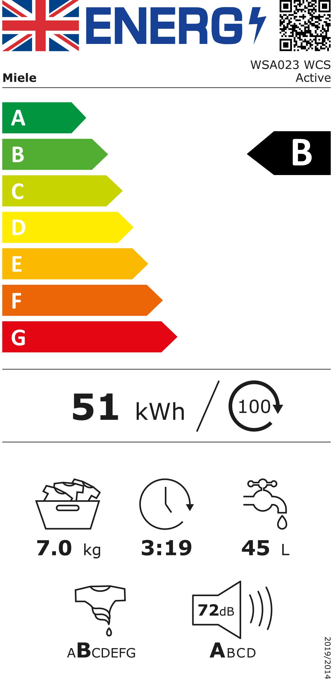 Buy Miele WSA023 Freestanding Washing Machine with CapsDos and AddLoad