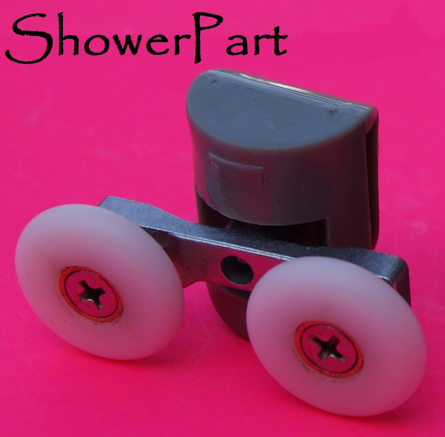 4 x Twin Top SHOWER DOOR ROLLERS/Runners/WHEELS 25mm Wheel Diameter K037