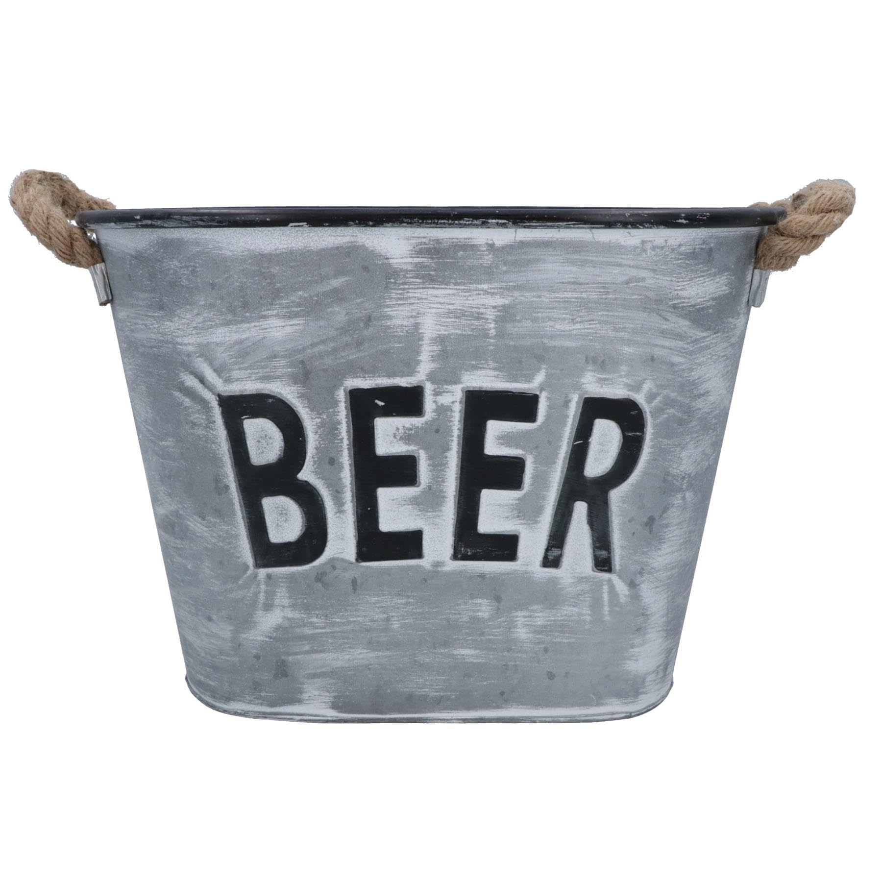 Cubo de metal para bebidas de cerveza, botella de vino, champán, hielo, cubo para fiesta, 2 unidades
