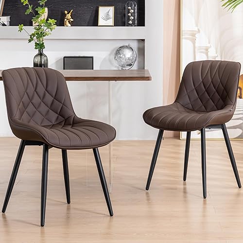YOUNUOKE Dining Chairs Set of 2 Mid Century Modern Kitchen