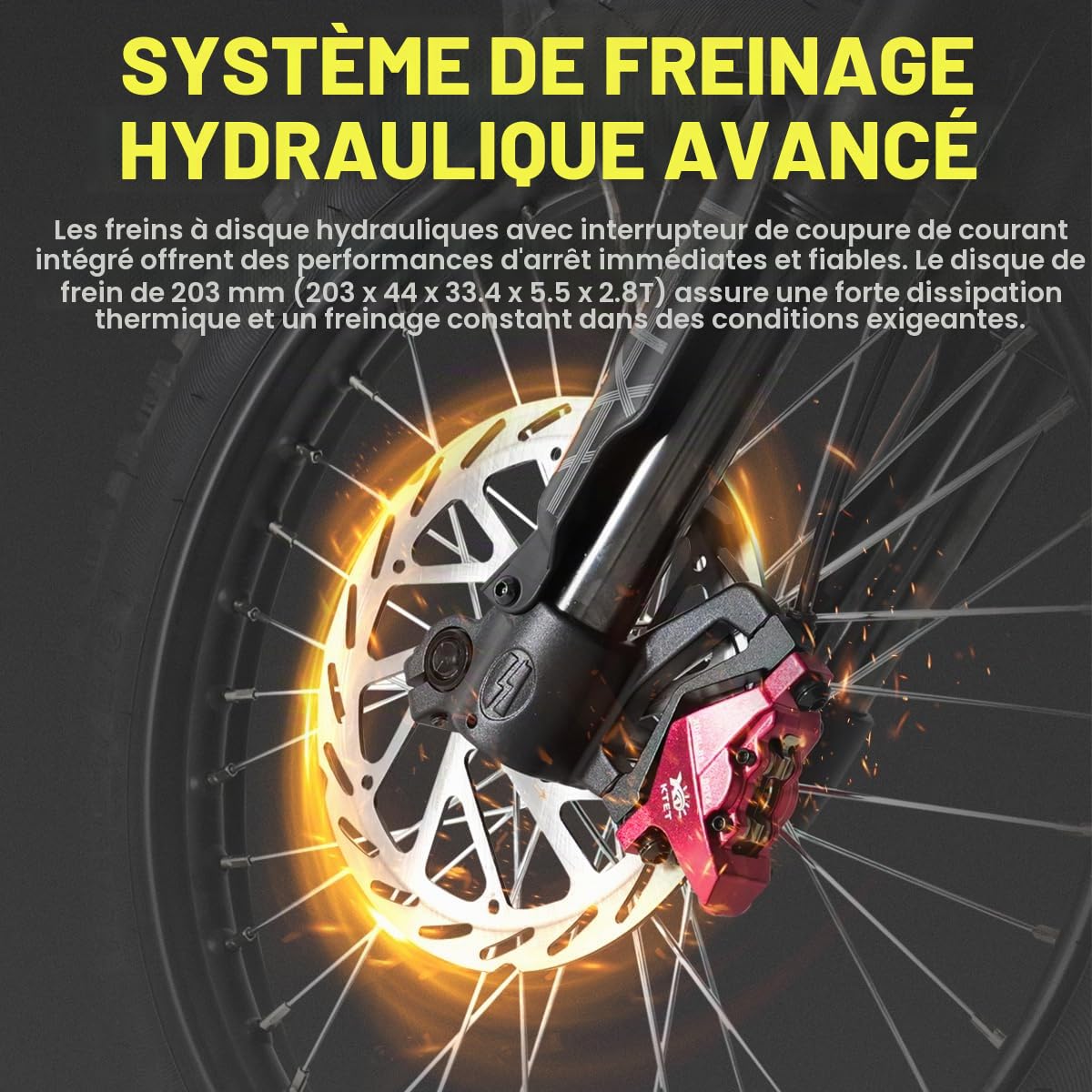 cysum V9 Ultra Vélo électrique Homme, VTT électrique pour Adultes, Batterie 48 V 20 Ah, Double Suspension, Freins à Disque Hydrauliques