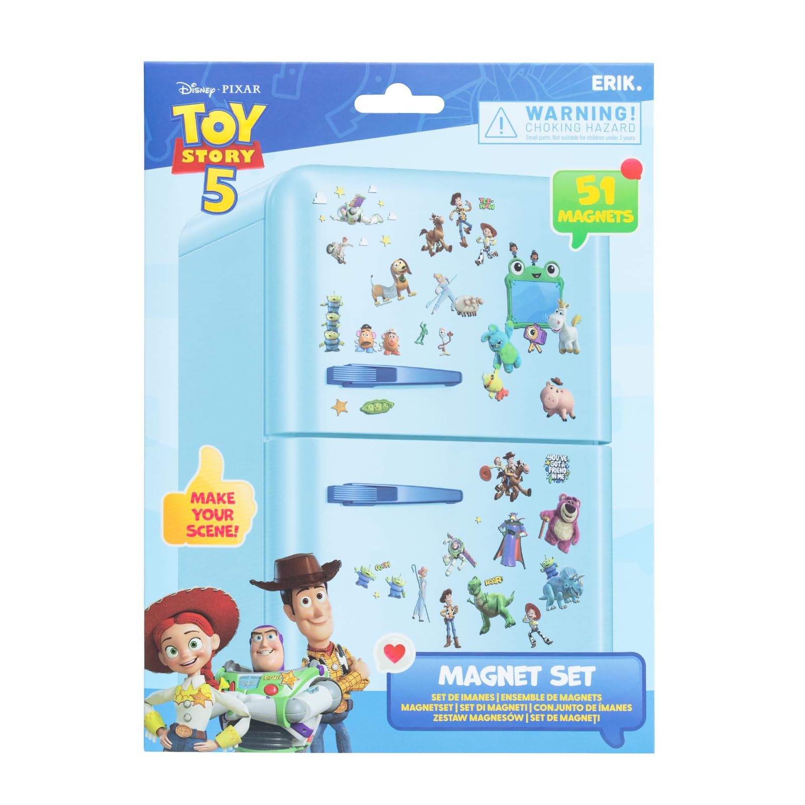 Grupo Erik Set of Fridge Magnets - Pixar Toy Story Disney Gifts under 10 Pounds, Disney Merchandise | Kitchen Decor Accessories, Funny Gifts for Friends