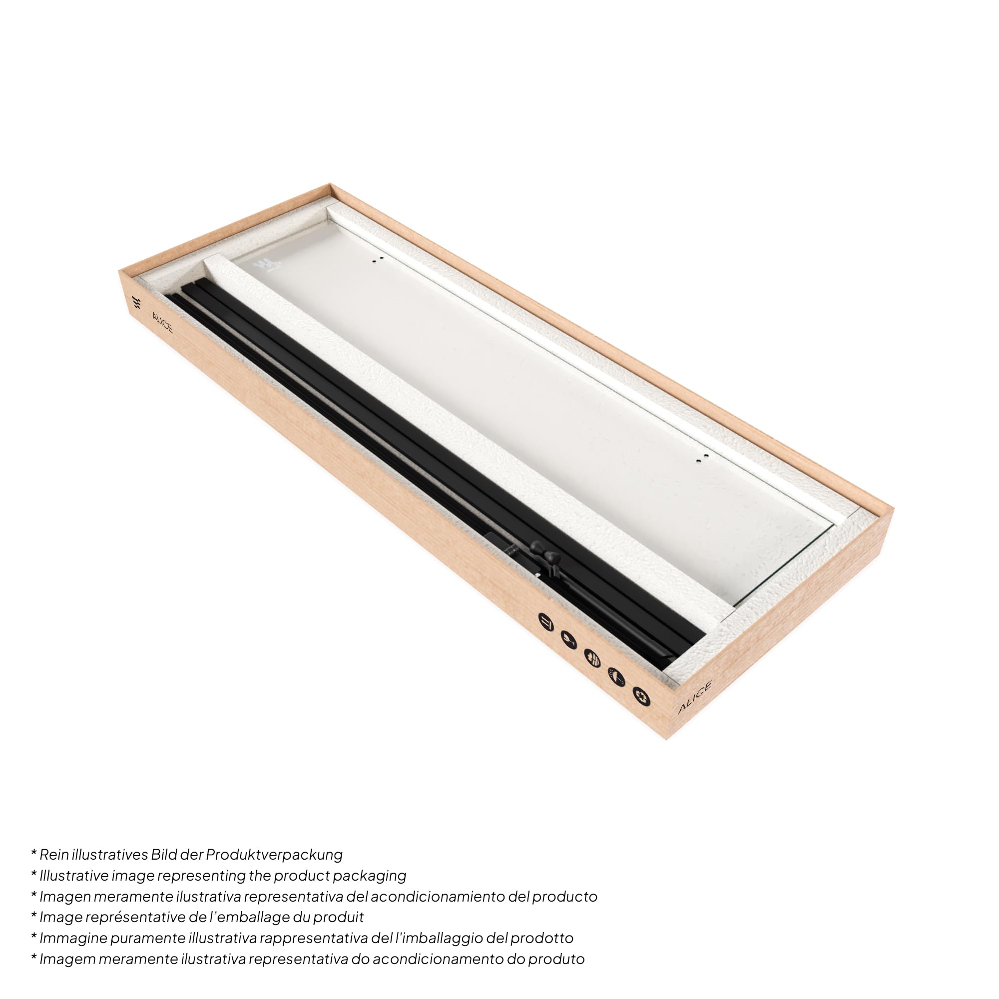 Mampara de Ducha Alice-70x75x180cm|REVERSIBLE|Puertas Abatibles, Ajuste 69,3-71,3x74,3-76,3cm|Perfiles Negros, Cristal Templado Transparente 6mm