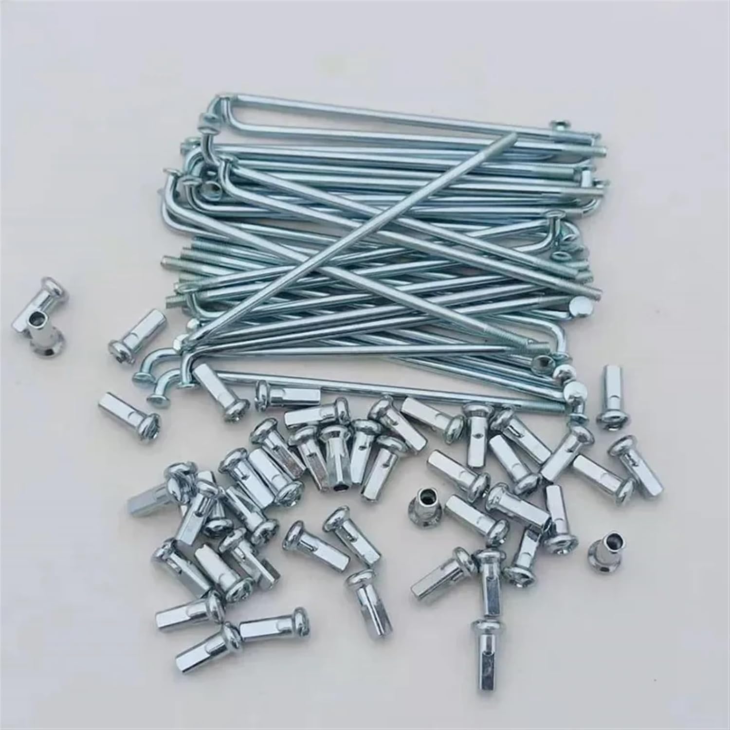 Raggi per Bicicletta Raggi for Bici for Biciclette elettriche 12G Diametro 2,5 mm Lunghezza 70-185 45 Acciaio + Capezzoli 36 pz/Lotto