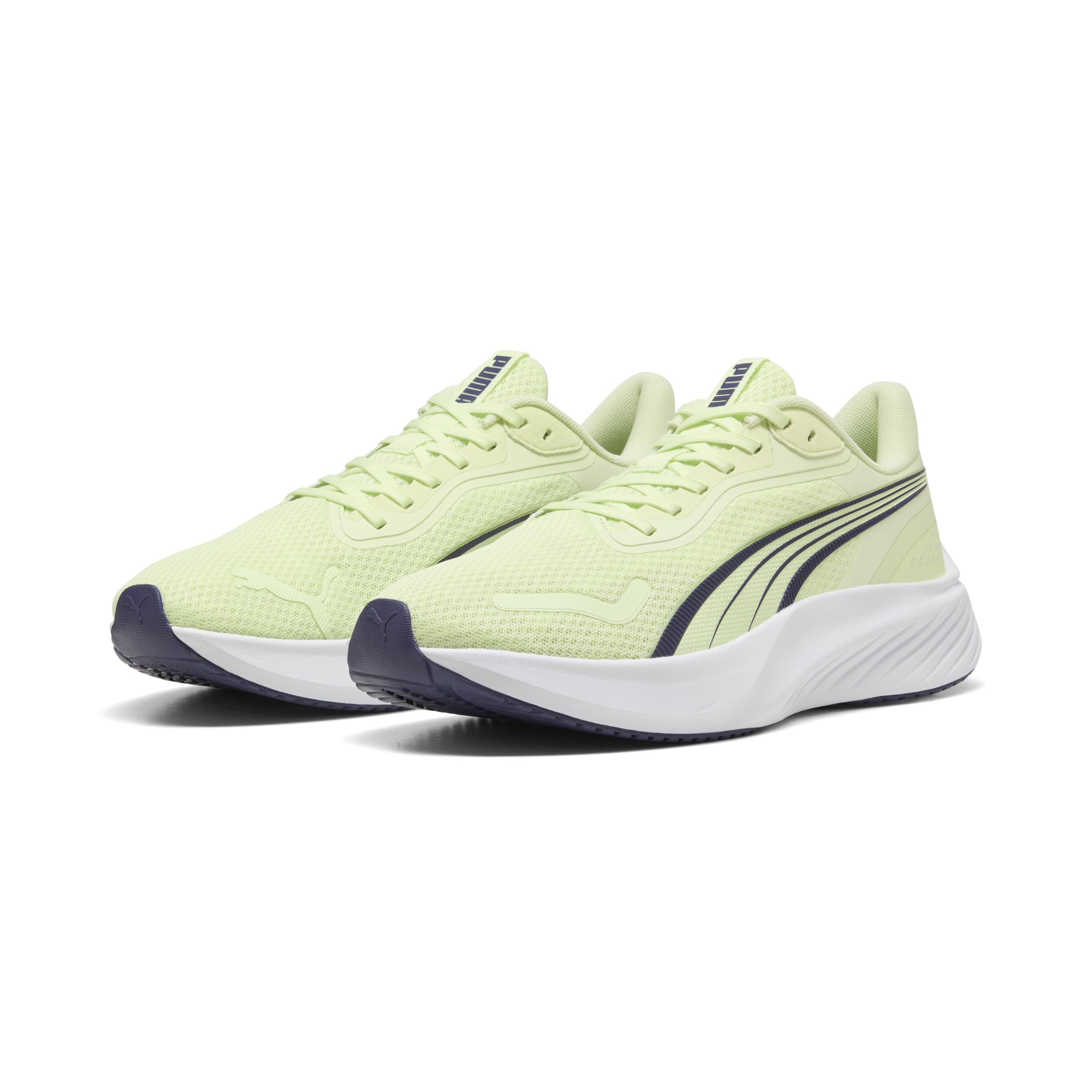 Puma Unisex Pounce Lite Straßen-Laufschuh, Apple Spritz-Shadow Gray White, 37 EU, Apple Spritz Shadow Gray Puma Weiß, 37 EU – Ansicht 2