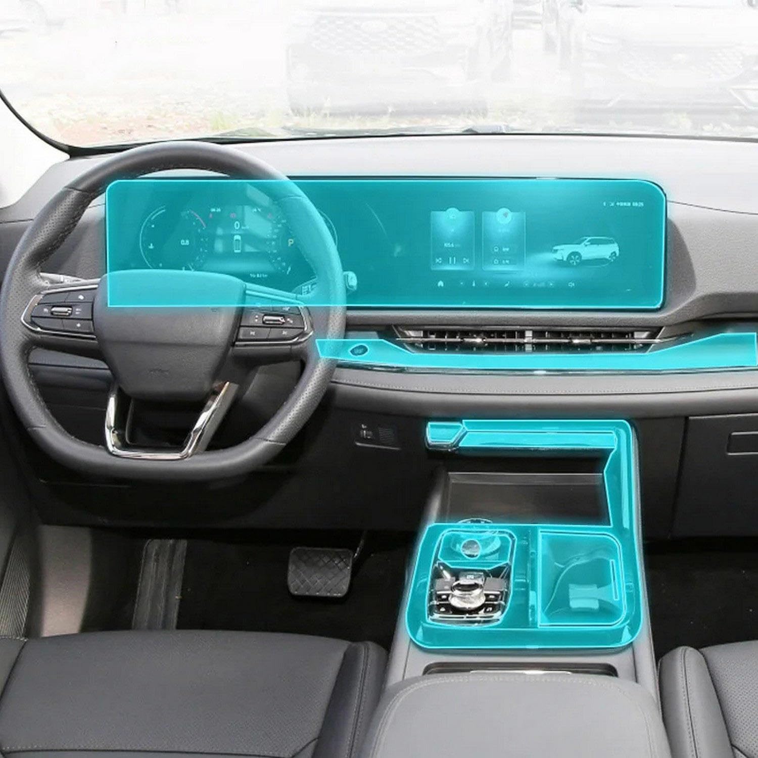 Film de protection TPU pour Ford Equator Sport 2022-2023 | Écran GPS & Console