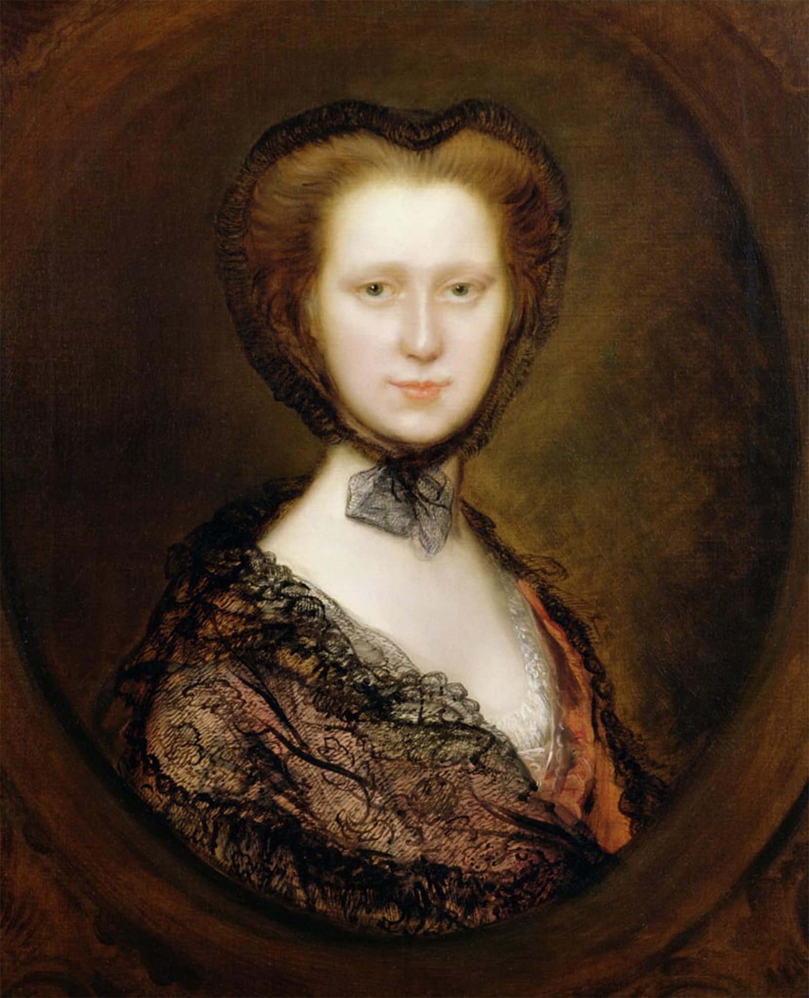 SERENDIPITP Retro Picture Poster Wall Art Pictures Painting Lady Boyle Viscountess Torrington by Gainsborough Wall Art Canvas Print for Wall Decor 60x90cm
