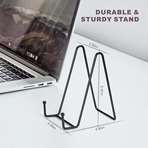 Plate Stands For Display - 3Pcs Decorative Stand Plate Holder Easel Metal Frame Stand For Home Decoration Fine China Plates Arts & Crafts Showcase (6 Inch Black) #TOP4