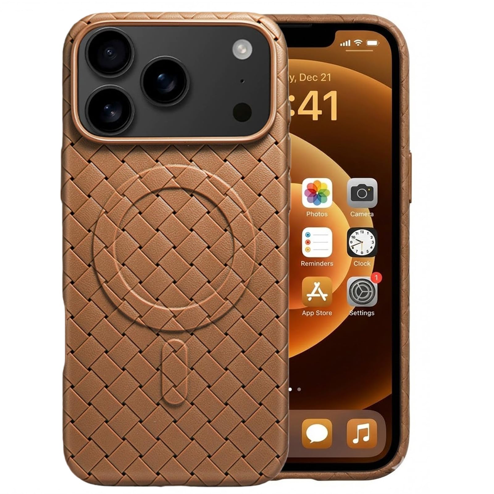 Coque fine iPhone 17 Pro Max marron avec texture mate douce anti-glisse - 8
